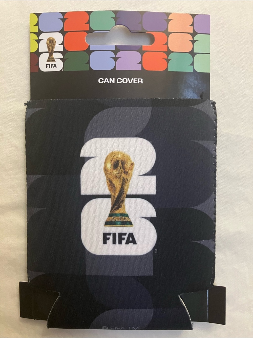 FIFA Black Can Cover with World Cup Trophy Logo